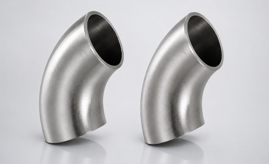 Stainless steel welded pipe elbow exporter in India offering high-quality industrial pipeline fittings by Jaiman Metalloys